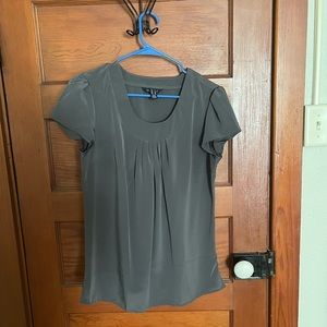 Lands end Grey work blouse. Size small.